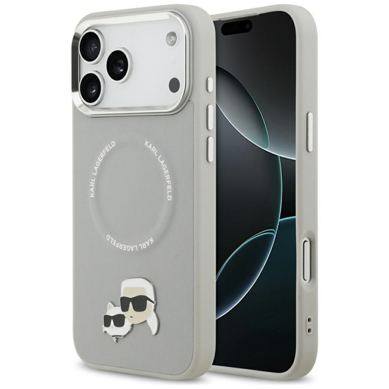 Karl Lagerfeld Karl & Choupette Pins MagSafe Case for iPhone 17 Pro