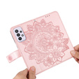 Flip case for Samsung Galaxy A33 5G, Mandala Flower, pink rose gold