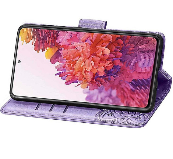 Flip case for Realme Note 50, Butterfly, purple