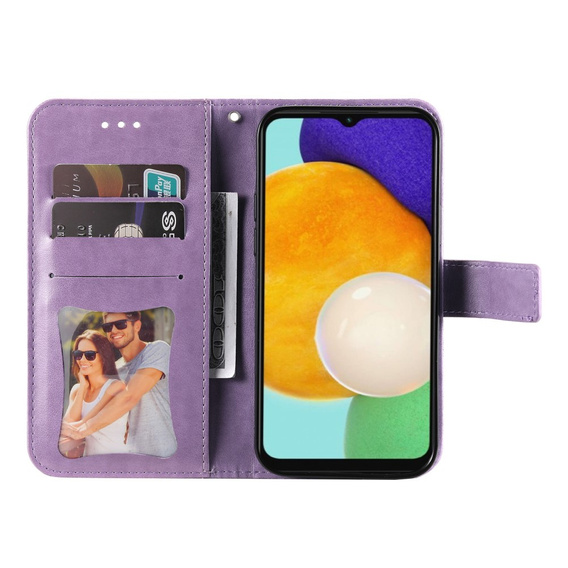Flip case for Samsung Galaxy A13 4G, Mandala Flower, purple