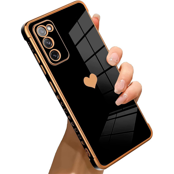 Case for Samsung Galaxy S20 FE, Electro heart, black