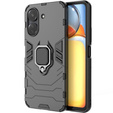 Case for Xiaomi Redmi 13C / Poco C65, Kickstand Ring, black
