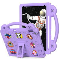 Children's case for iPad 10.2" 2021/2020/2019 (9/8/7 gen.) / Air 10.5" 2019 (3 gen.), Cute Patterns, with stand, purple