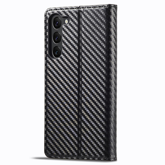 Flap case for Samsung Galaxy S24, Carbon LC.IMEEKE, black