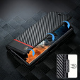 Flap case for Samsung Galaxy S25 Ultra, Carbon LC.IMEEKE, black