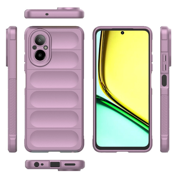 Case for Realme C67, Gaming Shockproof, purple