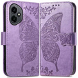 Flip case for Honor 400 5G, Butterfly, purple