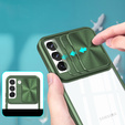 Case for Samsung Galaxy S23 Plus, Slide Camera, green