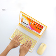 Case + keyboard iPad 10.2 2019 / 2020 / 2021, yellow