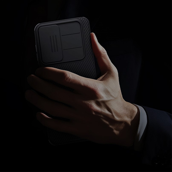 NILLKIN Camshield Pro case with camera cover for Samsung Galaxy A37 5G, black