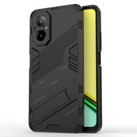 Case for Realme C67, Military kickstand, black