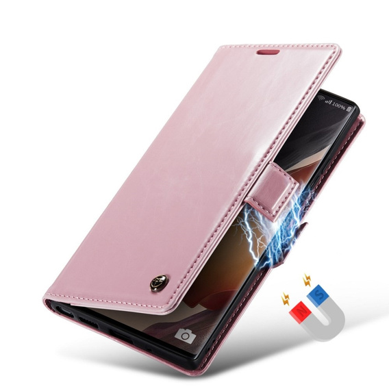 CASEME flip case for Samsung Galaxy Note 20 Ultra, Waxy Textupink, pink