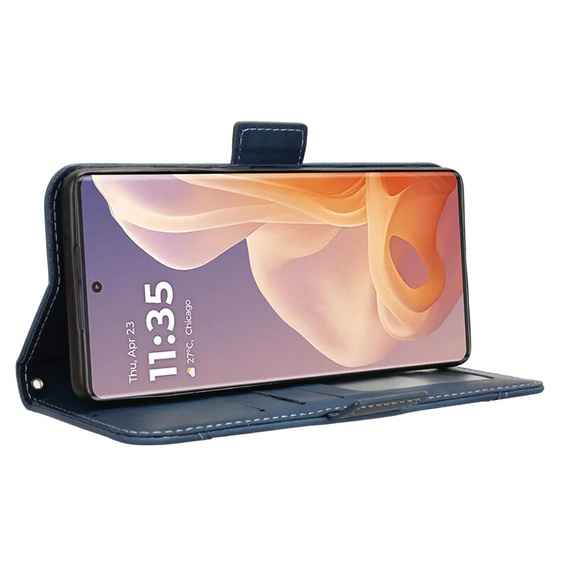Flip case for Motorola Moto G85, Card Slot, dark blue