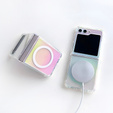 Case for Samsung Galaxy Z Flip7 FE / Z Flip6, Fusion Hybrid, for MagSafe, multicolor