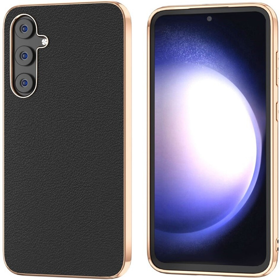 Case for Samsung Galaxy S23 FE, Cowhide Leather, black