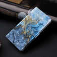 Flip case for Xiaomi Redmi Note 13 Pro+, Wallet, Marble blue