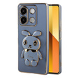 Case for Xiaomi Redmi Note 13 5G, Rabbit, blue + 9H Tempered Glass