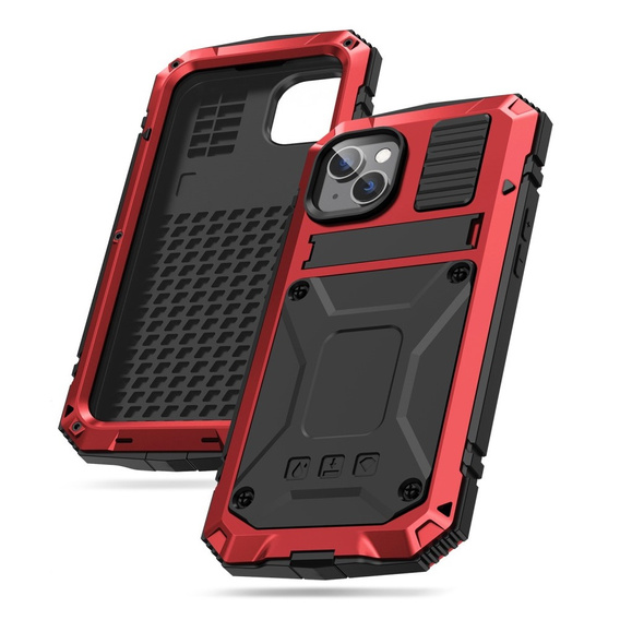 Armored case for iPhone 14, R-JUST, red
