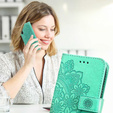 Flip case for Samsung Galaxy A14 4G/5G, Mandala Flower, green