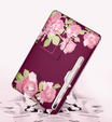 Case for Samsung Galaxy Tab S7 FE, Suritch Full Body Marble, maroon