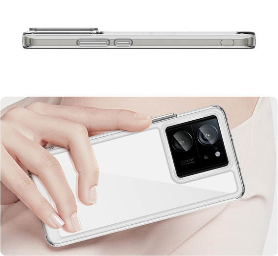 Case for Xiaomi 13T / 13T Pro, Fusion Hybrid, transparent