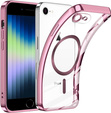 Case for iPhone 7 / 8, Electro MagSafe, pink + Screen Glass