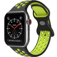 Hollow strap for Apple Watch 7 45mm/6/5/4/SE 44mm/3/2/1 42mm - Black/Yellow