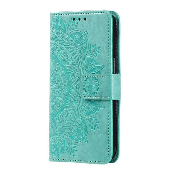 Flip case for OnePlus 12 5G, Mandala, green