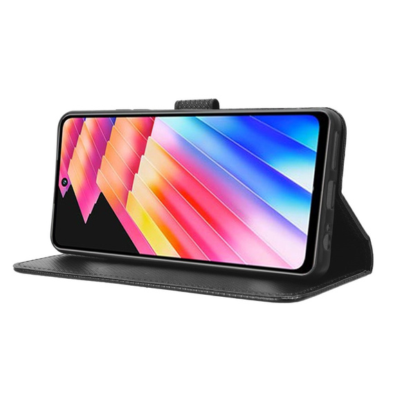 Case for Samsung Galaxy M34 5G, Smart Magnet, Black + 9H Glass