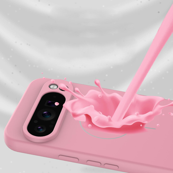 Silicone sleeve for Google Pixel 10 Pro XL, for MagSafe, pink
