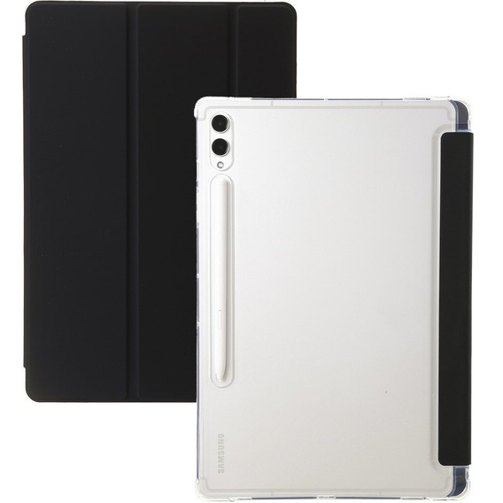 Case for Samsung Galaxy Tab S9 Ultra, Smartcase Hybrid, with stylus space, black