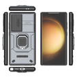 Case for Samsung Galaxy S24 Ultra, KickStand Camera Lens, grey