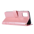 Flip case for Samsung Galaxy A51, Butterfly Flower, pink rose gold