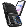 R-JUST case with stand and built-in glass for iPhone 17