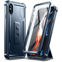 Armored case for iPhone X / XS, Dexnor Full Body, dark blue