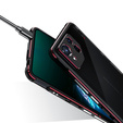 Case for ASUS ROG Phone 8 Pro, Armor Bumper, with lens cover, black / red