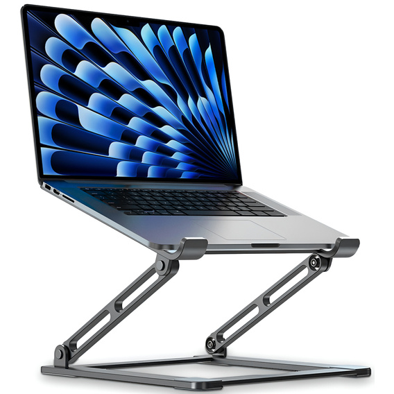 Aluminum laptop stand, ERBORD ProDesk Stand, gray