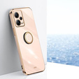 Case for POCO X5 Pro 5G, Electro Ring, pink rose gold