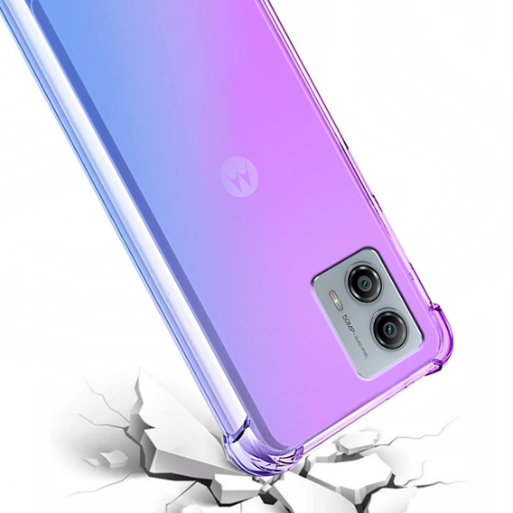 Case for Motorola Moto G73 5G, Gradient Dropproof, Purple / blue