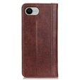 Case for Iphone 16E, Wallet Litchi Leather, brown