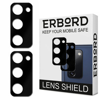 2x ERBORD tempered glass for camera to Samsung Galaxy S20 FE/ S20 FE 5G, black