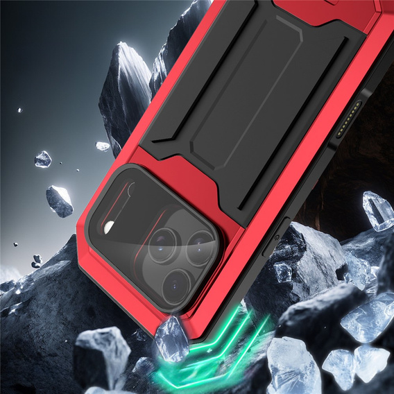 R-JUST armoured case with screen protector and stand for iPhone 17 Pro