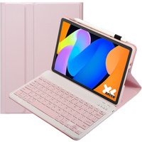 Bluetooth keyboard case for Lenovo Idea Tab 11" 2025 TB336FU TB336ZU, pink