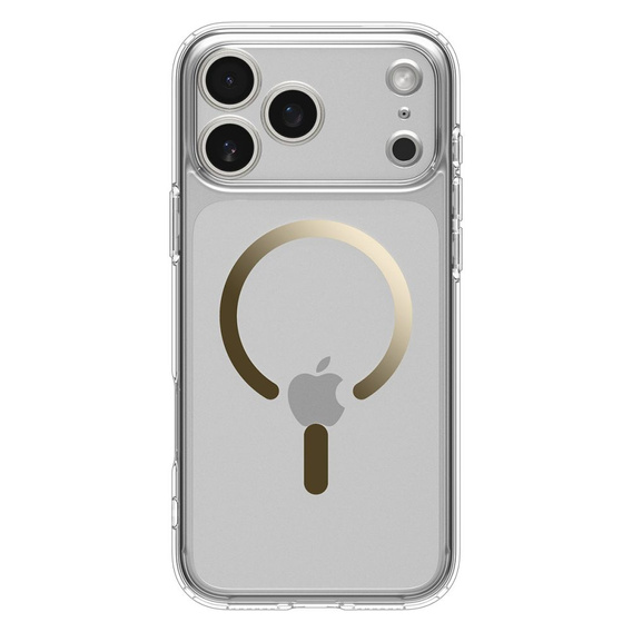 Spigen case for iPhone 17 Pro, Ultra Hybrid MagSafe, Clear / Gold