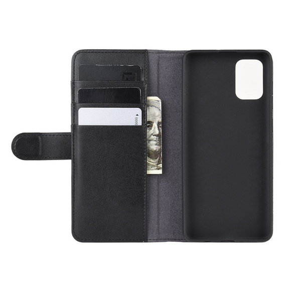 Flip case for Samsung Galaxy A51, Leather Flexi Book, black