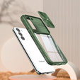 Case for Samsung Galaxy S23 Plus, Slide Camera, green