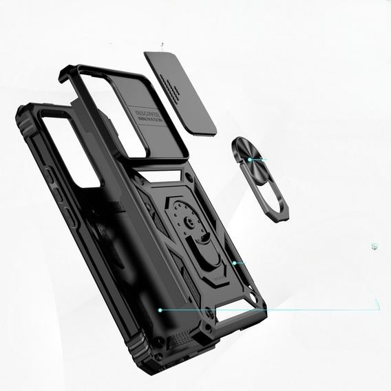Case for Xiaomi 12T 5G / 12T Pro 5G, CamShield Slide, black