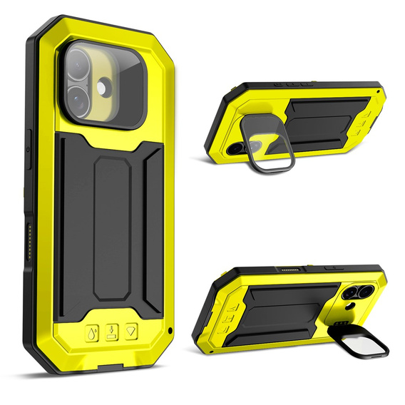 R-JUST armoured case with screen protector and stand for iPhone 17