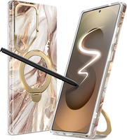 GVIEWIN MagSafe Stand Case for Samsung Galaxy S25 Ultra – Topaz/Gold