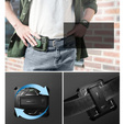 Armored Case for Samsung Galaxy Z Flip 5 5G, Dexnor Clip Holder, green